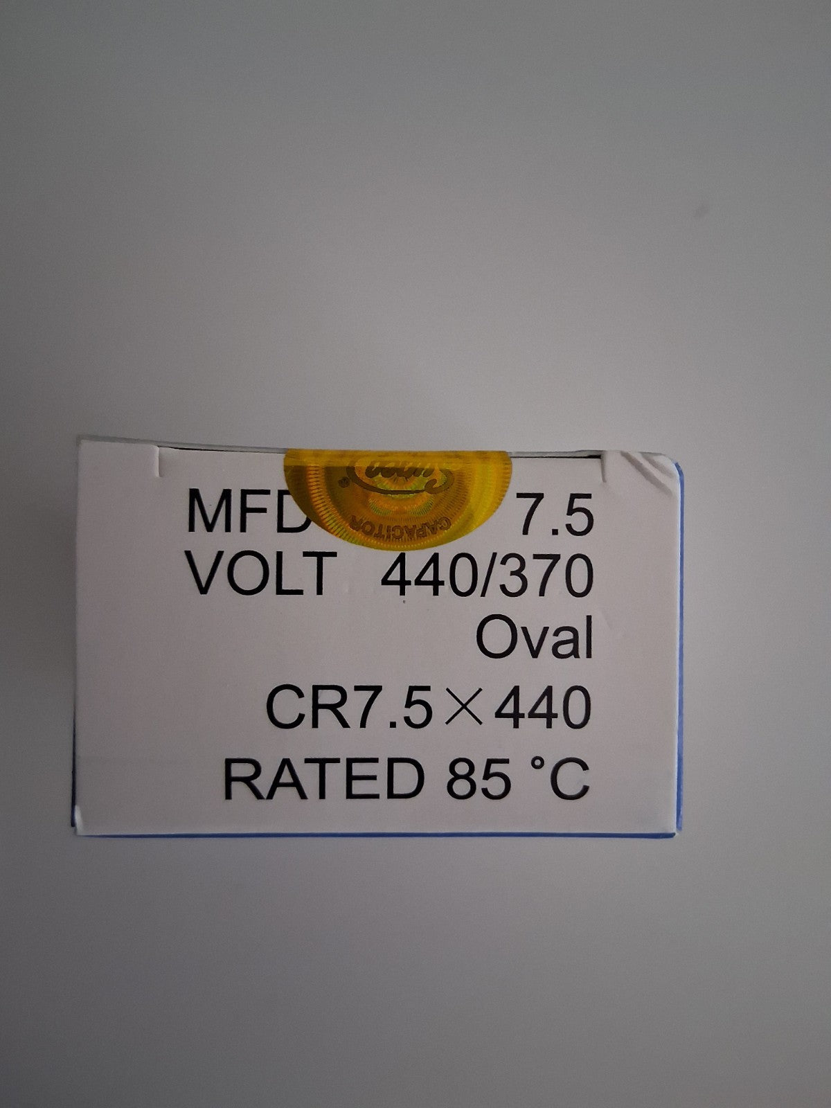 SUPCO CR7.5X440 HVAC Oval Motor Run Capacitor 7.5 MFD/uF 440/370 Volts 5ct New
