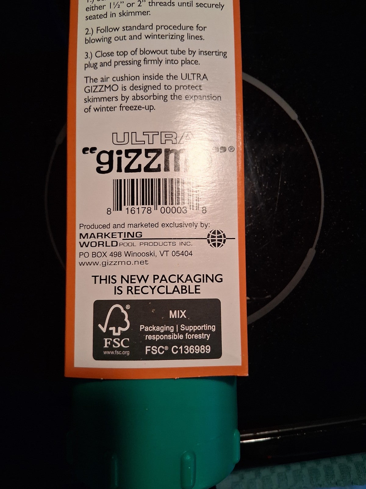 Gizzmo 4102 Super Gizzmo in Big Deep Skimmers for Pool