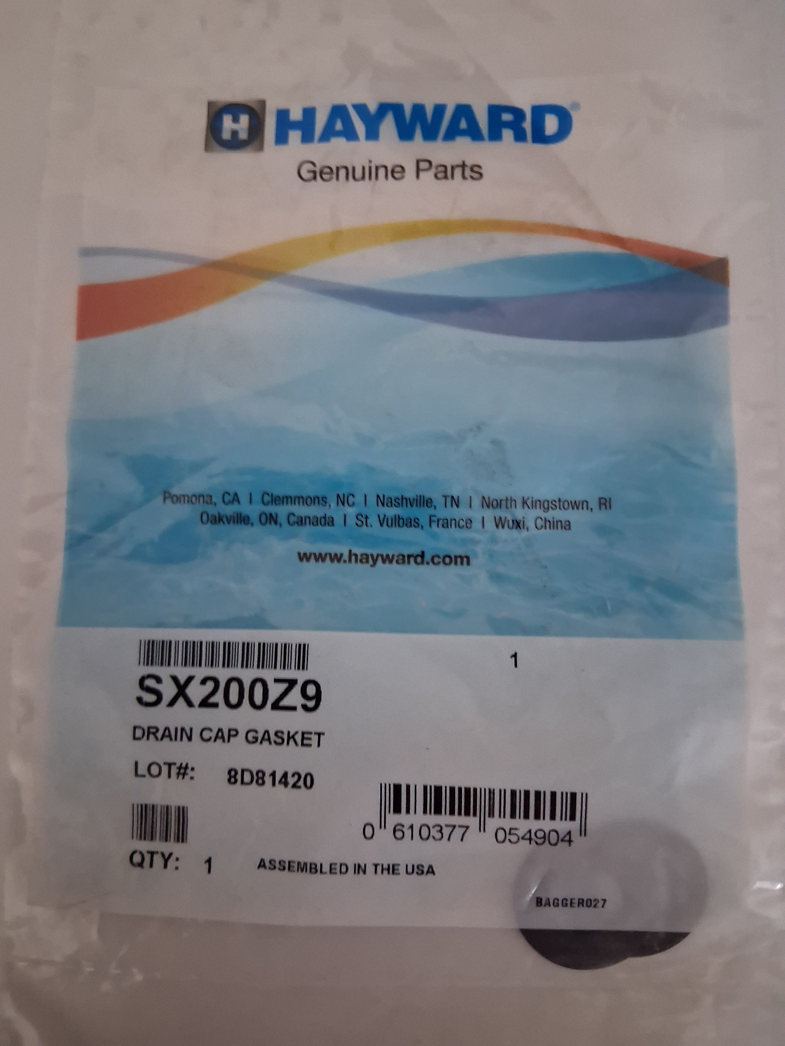 Super-Pro Hayward SX200Z9 Gasket